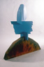 Turk&apos;s Head, ©1984<br>Steel, aluminum and automotive paint. <br>
51.5h x 15w x x 48.5d (inches) <br>
Collection of the Pennsylvania Academy of the Fine Arts, Philadelphia <br>
Photo by Peter Lester <br>
Exhibited: Marian Locks Gallery, 1984, Hazlett Memorial Awards Exhibition, 1985