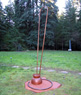 Koconino (outdoors), ©1994<br>Copper and bronze. <br>
120h x 36w x 24d (inches) <br>
Estate of Charles Fahlen 