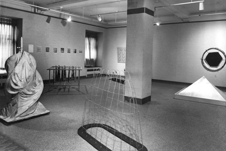photo: Peale Galleries installation (1973) showing 